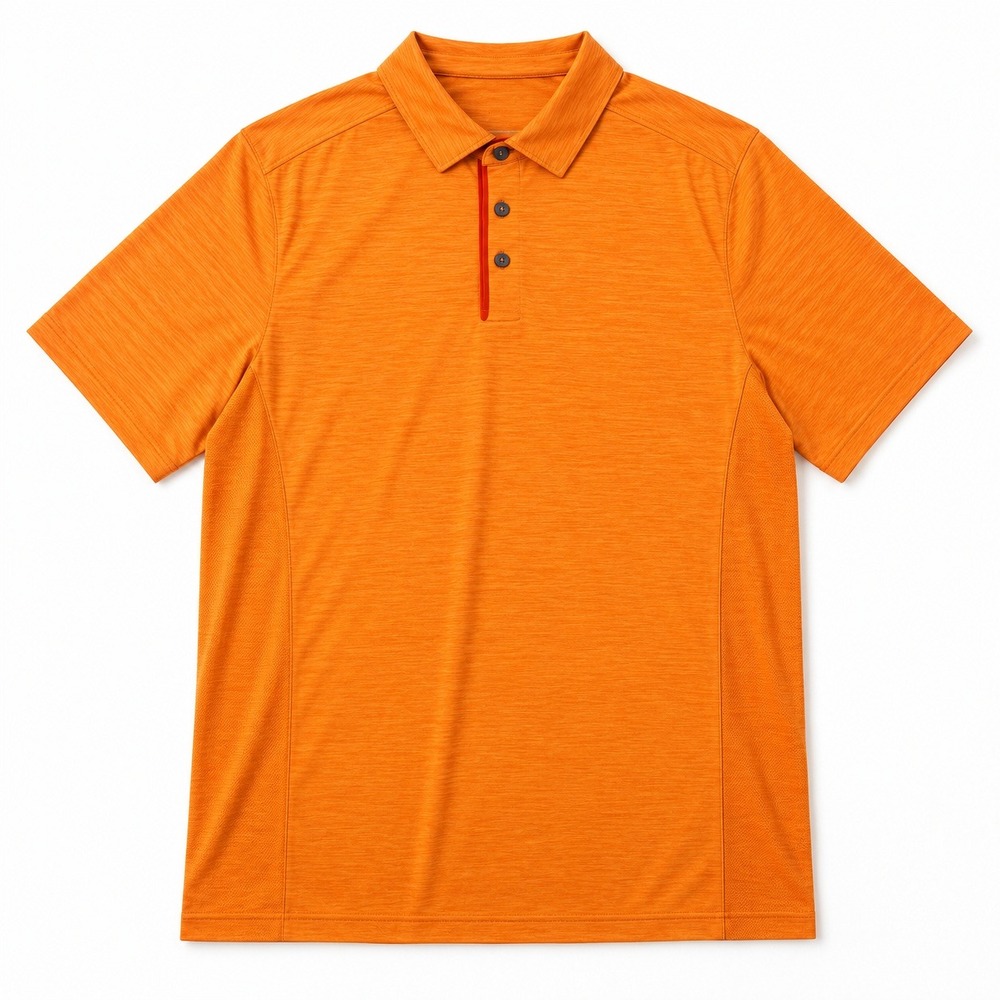 Tommy Bahama Performance Golf Polo Shirt Orange Short Sleeve Moisture Wicking